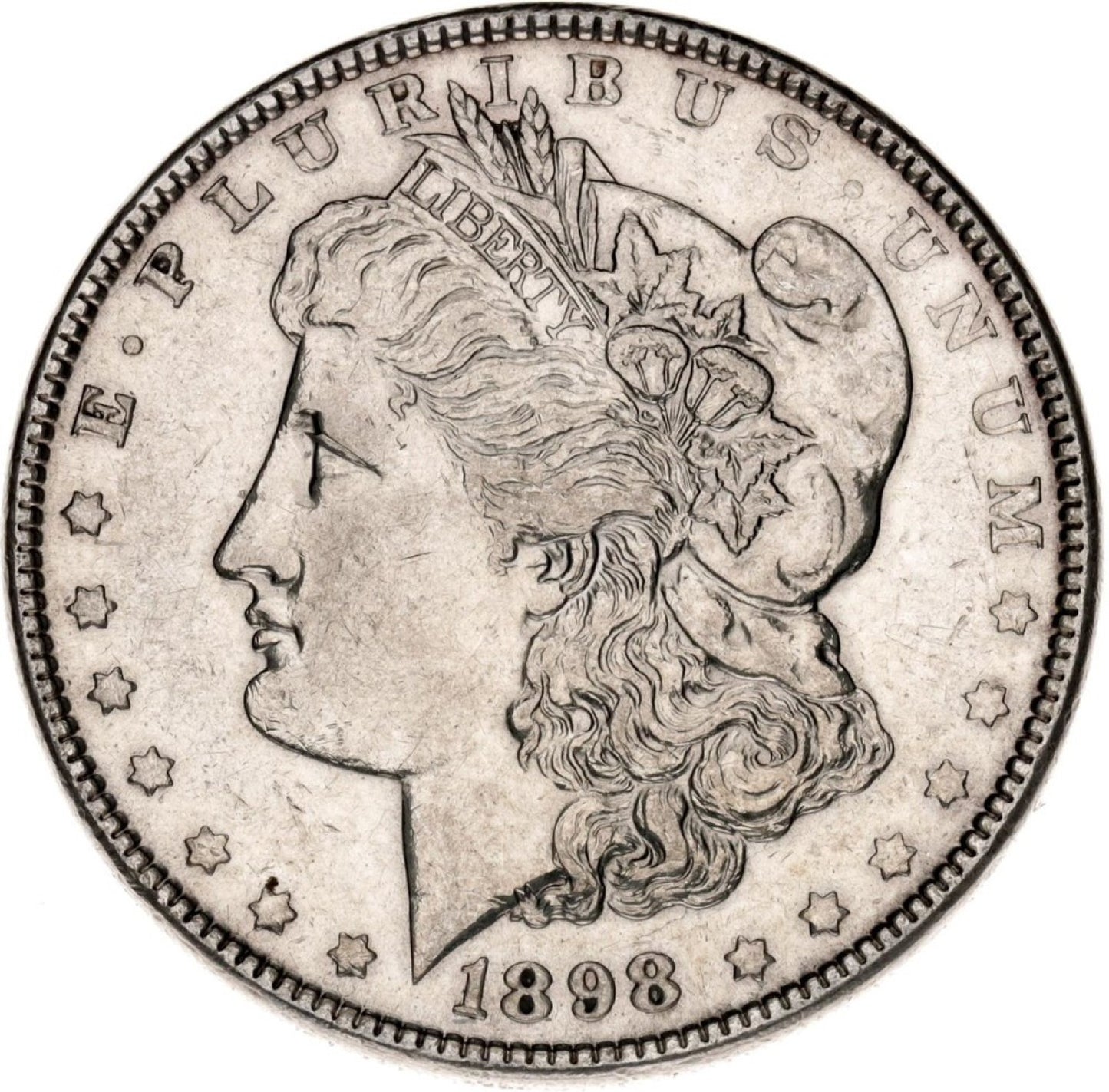 1898 Strieborná veľká minca Morgen dollar