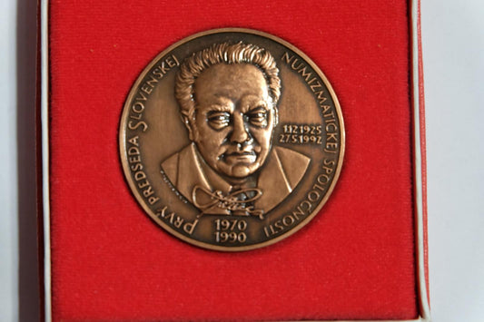 MEDAILA - 1995 25 Výročie vzniku Slovenskej numizmatickej spoločnosti