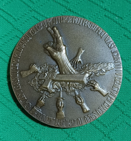 1938 Medaila M. Beutler – Mníchovský diktát 30.9.1938 a 20 rokov ČSR; 65mm