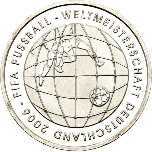 2005 A Nemecko strieborná 10 Euro Futbalový šampionát