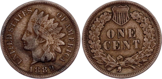 1 Cent 1889 USA Indiánska hlava