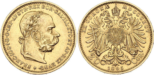 1895 Rakúsko Uhorsko  20 Koruna MDCCCCXCV